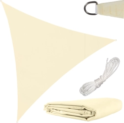 Triangle sun shade sail 3 × 3 × 3 m beige Gardlov