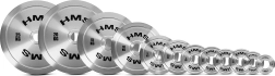 Disque olympique en acier HMS 0,25 kg