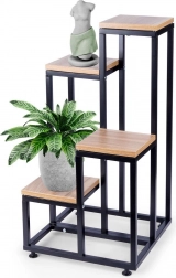 Metallischer vierstufiger Blumenständer 69 cm