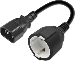 IEC 320 C14 to Schuko adapter 0.15 m