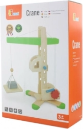 Houten kraan met lier