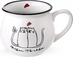 Keramikbecher mit Katzen 300 ml
