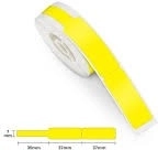 Gelbe Thermoschilder Niimbot 12,5x109 mm