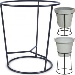 Metallischer beidseitiger Pflanzenständer schwarz 37 × 41 cm