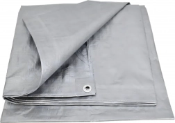 Schutzplane UV 3 × 4 m, 60 g/m², silber