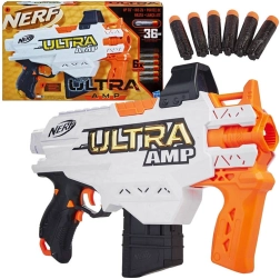 Nerf Ultra AMP blaster avec 6 fléchettes en mousse