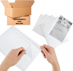 Self-adhesive courier envelopes C6 175 × 132 mm, clear film pockets, 100 pcs