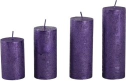 Advents­kerzen lila – Set mit 4 Stück