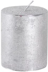 Rustic Candle PROVENCE silver 7 cm