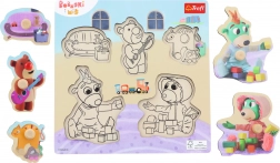 Wooden Puzzle Bobaski i Miś – 5 Pieces