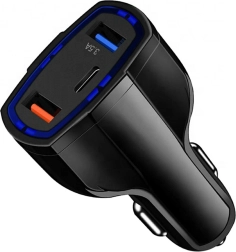 AUTOLADER PLS34E. QC 3.0 TYPE-C 2xUSB