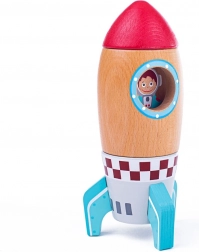 Houten raket voor kinderen