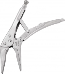 Lange Zange mit Verschluss Deli Tools silber