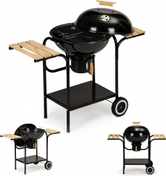 Barbecue de jardin au charbon de bois avec couvercle et étagères MultiGarden