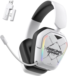 Gaming wireless headphones onikuma gt883 white