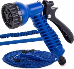 Verlängerbarer Gartenschlauch mit multifunktionaler Spritze