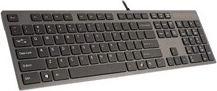 Clavier filaire ultraplat A4TECH, gris