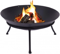 Garten-Feuerschale aus Gusseisen auf Ständer 57 cm AMBIANCE