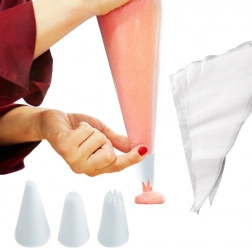 Banketbakkersspuitzak met opzetstukken 35 cm, set van 12 stuks