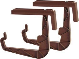 Universal railing planter holder 23.5 cm, brown