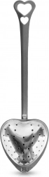 Stainless steel heart-shaped tea strainer with long handle 14 × 4.5 × 2 cm