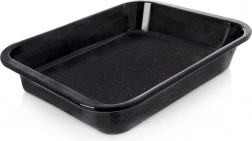 Geëmailleerde diepe rechthoekige bakplaat 41 × 32 × 6 cm