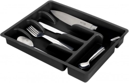 Organiseur noir pour tiroir à couverts 36 × 25,5 cm