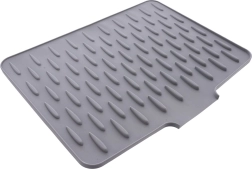 Orion Silikon-Abtropfmatte für die Spüle, grau, 40 × 32,5 cm