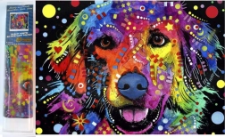 Diamantmalerei Abstrakter Hund 30 × 40 cm