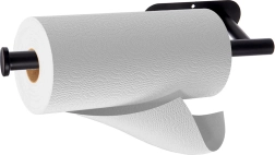 Porte-essuie-tout mural RADKA, métallique, noir