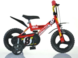 Dino Bikes children's 12" bike for the smallest - red