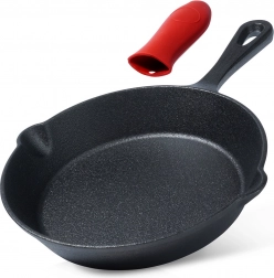 Poêle en fonte avec manchon en silicone 20 cm