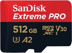 SanDisk Extreme Pro microSDXC 512GB Kaart