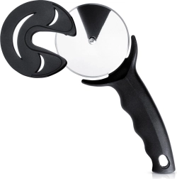 Pizzaschneider mit rundem Edelstahlschneidrad 20 cm