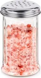 Glas-Gewürzstreuer mit Dosiersieb 350 ml
