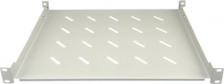 Feste 19"-Ablage 1U, Tiefe 350 mm, grau