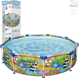 Colorful kids frame pool BESTWAY 274 × 66 cm