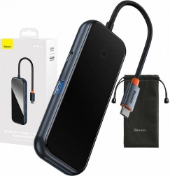 Baseus Hub USB-C vers 4x USB 3.0 Gris Foncé