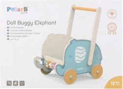 VIGA PolarB trotteur et chariot en bois 2 en 1 Éléphant