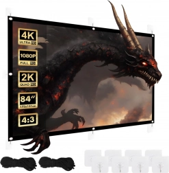 Projektionsleinwand 84 Zoll 175x131cm