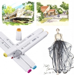 TOUCHFIVE PRO Dual-Tip Alcohol Markers, 80 pcs.