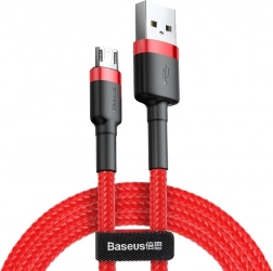 BASEUS Cafule Micro USB Charging and Data Cable 1 m, 2.4 A, Red