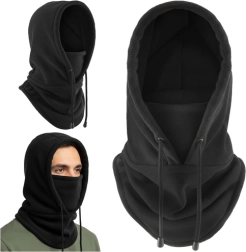 Trizand Winter Hat and Neck Warmer Set – Black
