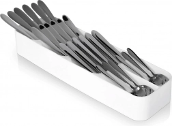 Weißer Besteckeinsatz für die Schublade 39 × 11,5 cm