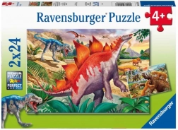Ravensburger Dinosaur World puzzle 2×24 pieces