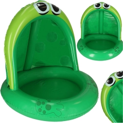Aufblasbarer Kinderpool Frosch mit Schutzdach