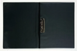 A4 Folder with Spine Fastener, Glossy Black