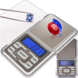 Taschen-Digitalwaage 200 g / 0,01 g mit beleuchtetem Display