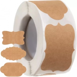 Self-adhesive vintage labels on a roll, 300 pcs