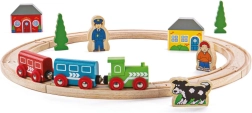 Bigjigs Rail – Meine erste Holz-Eisenbahn, 19 Teile